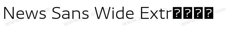 News Sans Wide Extr字体转换